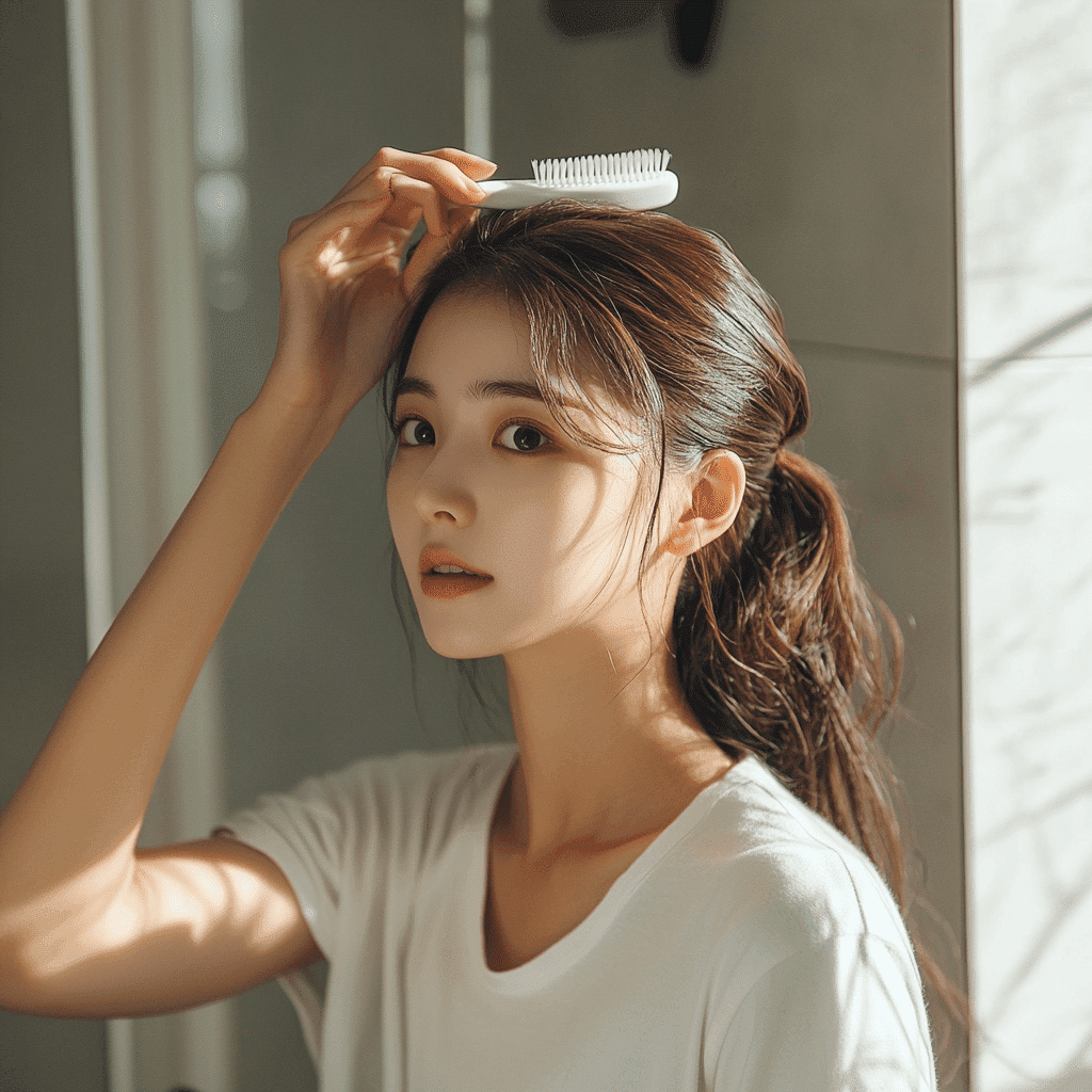 Maxdm 35611 korean woman brushing her hair in daily life st 5912997b 4f15 4763 93c9 5d53ace8e552 2 min